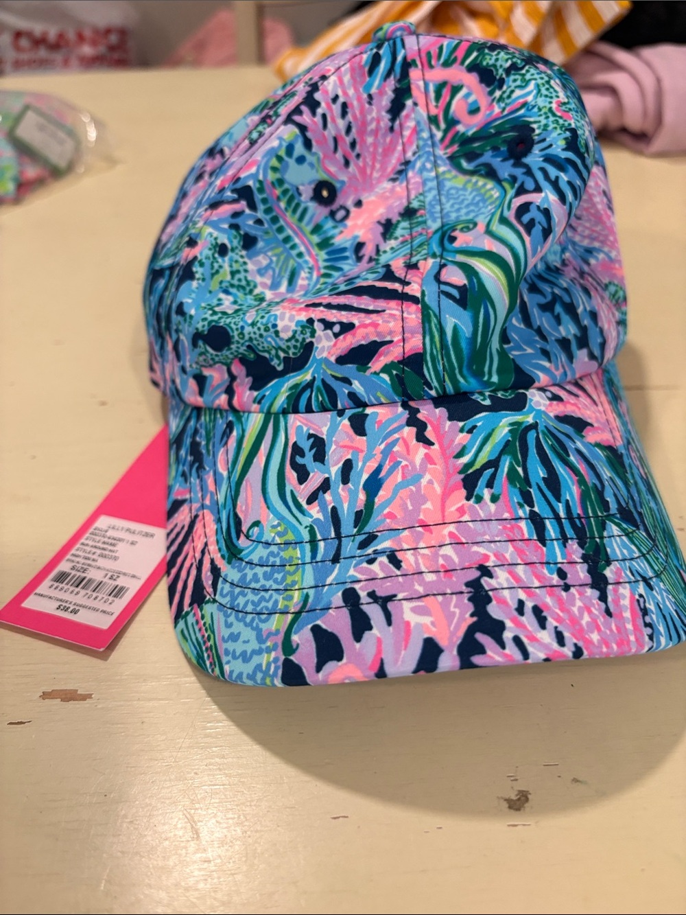 Lilly Pulitzer Run Around Hat Bringin’ Mermaid Back NWT 🧜♀️